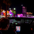 Load image into Gallery viewer, Cadillac XLR top down Las Vegas strip with Max-Din unit prototype created exclusively by KnightDriveTV
