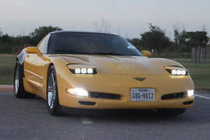 C5 Corvette Low-Rise Sleepy Eye TripLED's Square Headlight Kit (7-10 Days to ship)